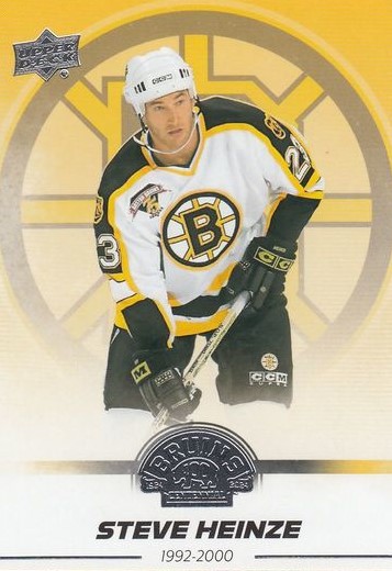 řadová karta STEVE HEINZE 23-24 UD Boston Bruins Centennial číslo 2
